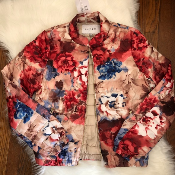 ๐Host Pick๐๐บFLORAL PRINT PUFFER JACKET ๐บ - Picture 2 of 5
